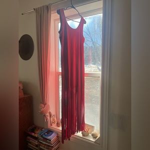 Wrangler fringe midi dress